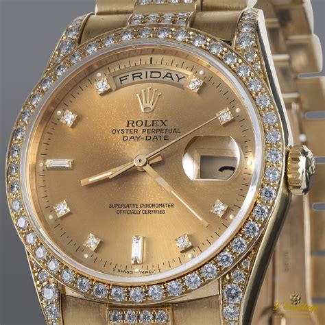 rolex de oro y diamantes